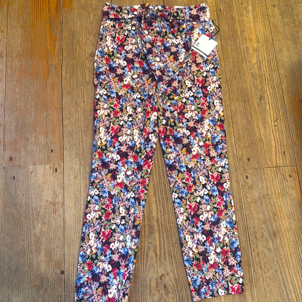 JULES & LEOPOLD WARM FLORAL PULL ON STRETCH PANTS- XS TP - NWT !🌺🍁🌸 - Picture 2 of 9